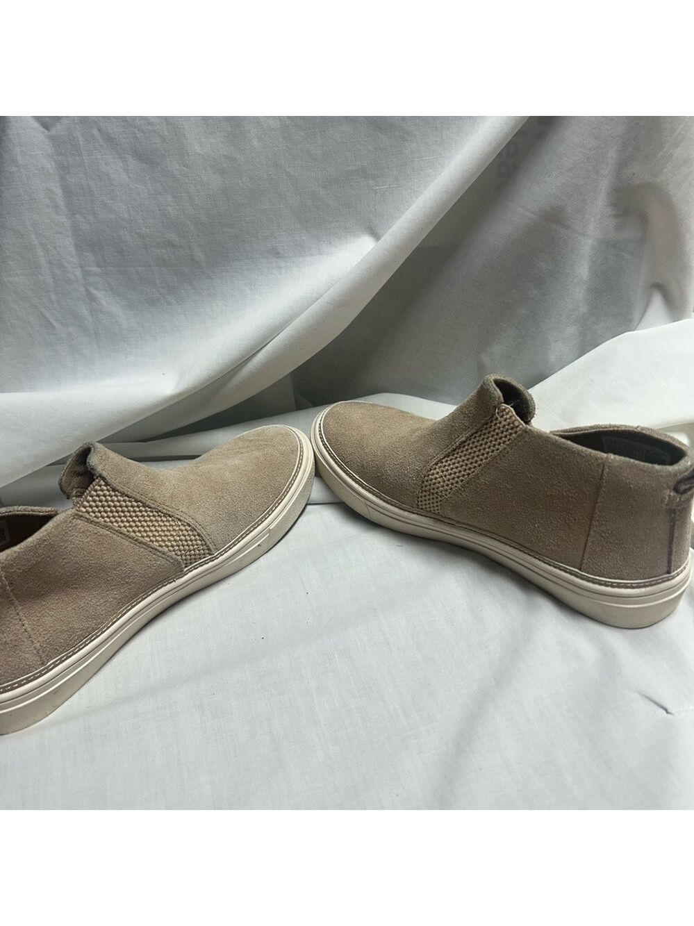 Toms Womens Bryce Beige Suede Slip On Shooties Shoes 6 - Picture 7 of 12